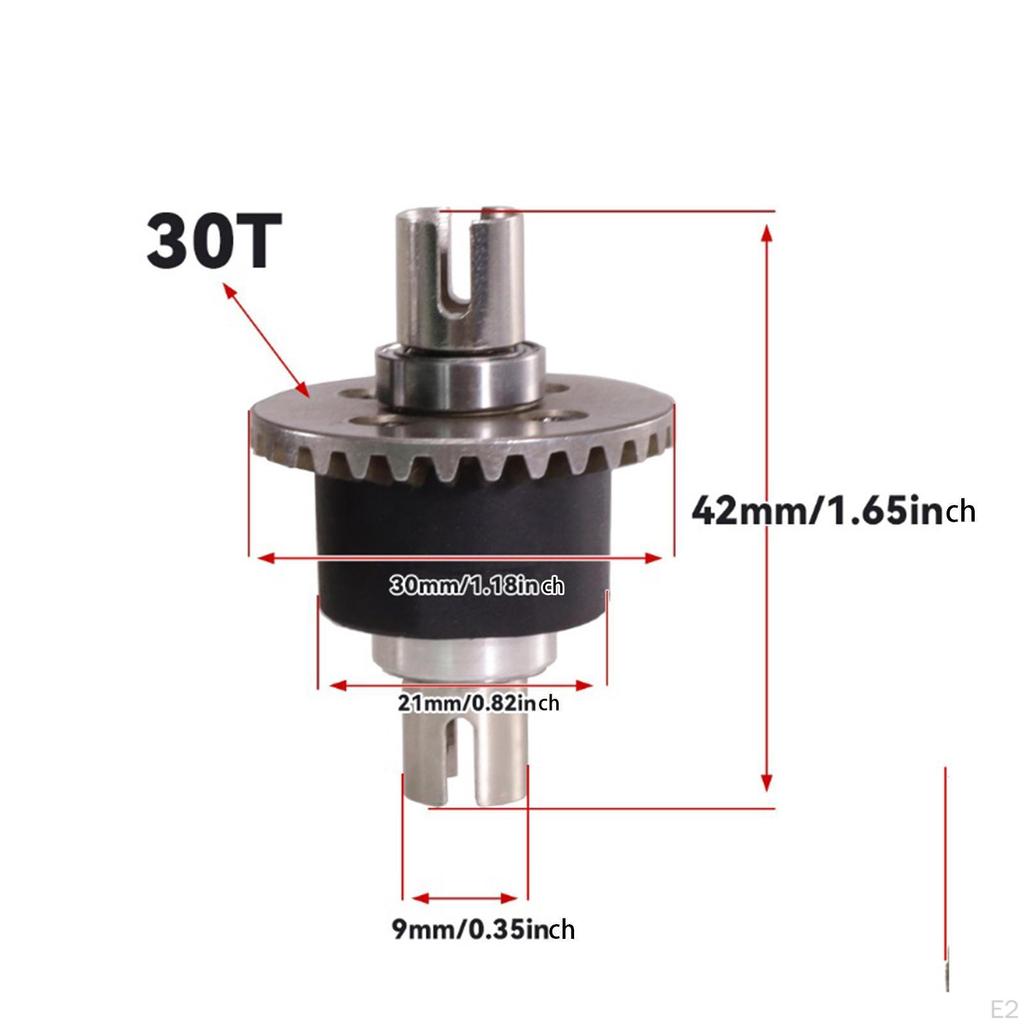 2 Pieces Differential Assembly, Replacements Metal Gear Modification for 1/16 Scale