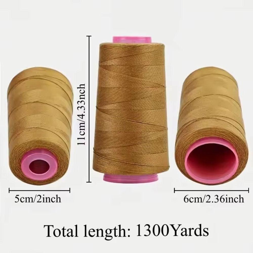 DIY 1300 ярдов 203 Швейные нитки Прочные для обивки 21 цвет Джинсовые нитки Толстые полиэстеровые нитки Для ручного шитья и швейной машины