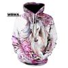 Fashion Mens Animal Hoodies 3D Printed Love Horse Sweatshirt Hoodie Harajuku Spring Autumn Streetwear Unisex Casual Tracksuit