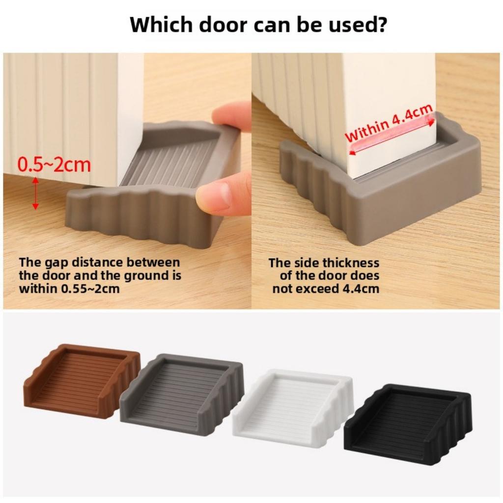 [Ветрозащитный дверной стопор] Ветрозащитный дверной стопор | Креативный пластиковый матовый клин, защитный дверной блокиратор, противоударный дверной стопор