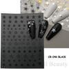 Nail Art Stickers, Cartoon Cute Laser Colored Snake Adhesive Nail Stickers