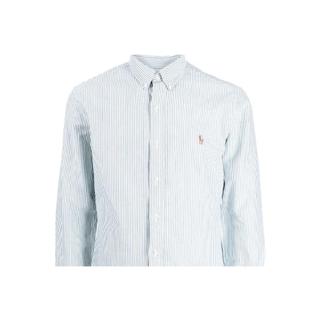 Polo Ralph Lauren FW21 Front Button Oxford Shirt Men Shirts Blue 710852738-001