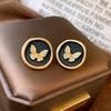 Silver needle pearl zircon earrings women's Korean ins mini stud earrings niche fashion temperament Mori earrings