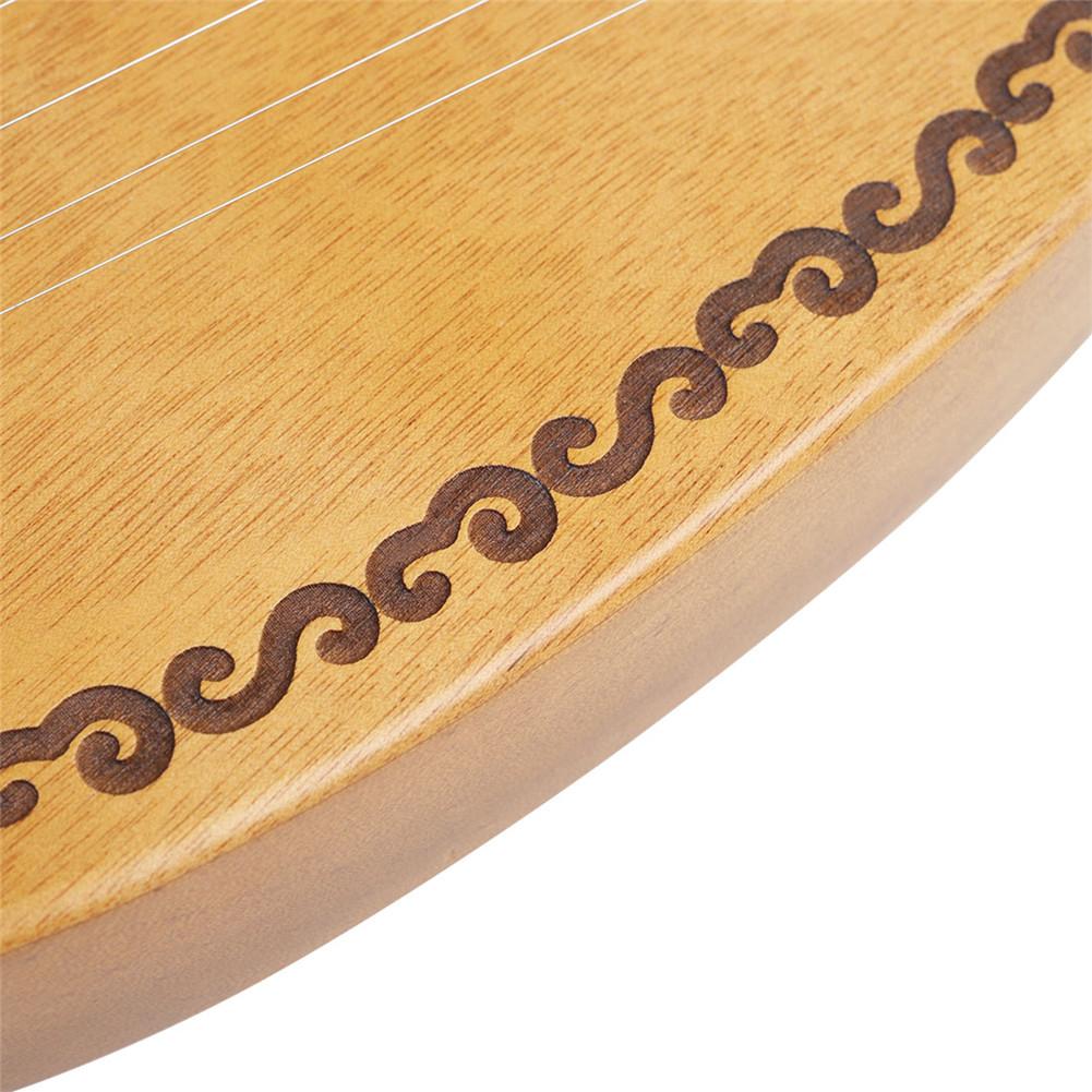 Деревянная Арфа 16-струнная Арфа 16 Тональная Портативная Лира Ударный Музыкальный Инструмент Инструменты для Начинающих Махагоновая Арфа Лира