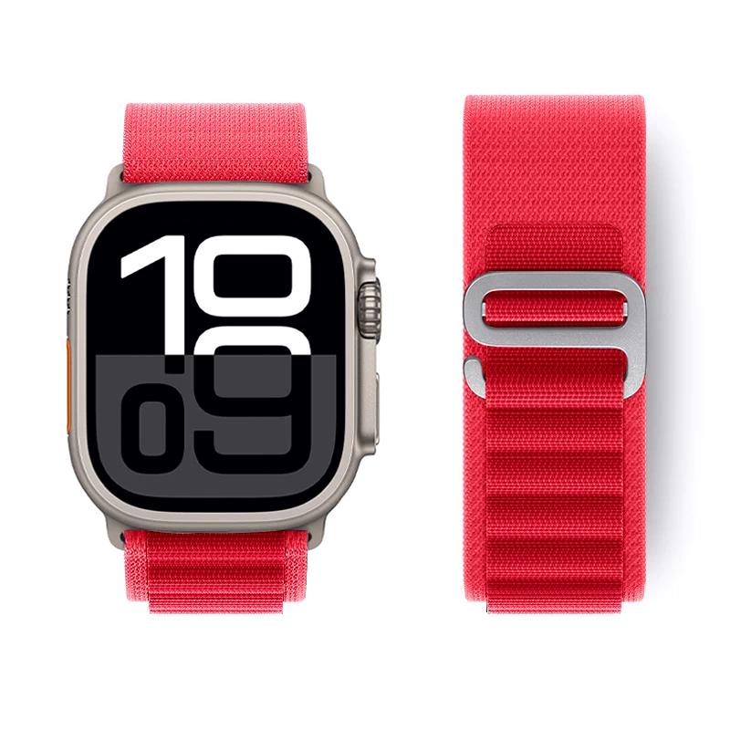 Ремешок Alpine Loop для Apple Watch Ultra 2 Band 49 мм 45 мм 44 мм 40 мм 41 мм 46 мм 42 мм 38 мм Браслет iWatch Series 10 SE 9 8 7 6 5 4