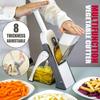 Multifunctional Vegetable Food Slicer Chopper Tool Cookware Vegetable Cutter Safety Mandolin Slicer Adjustable Vegetable Chopper Kitchen Cutting Tool