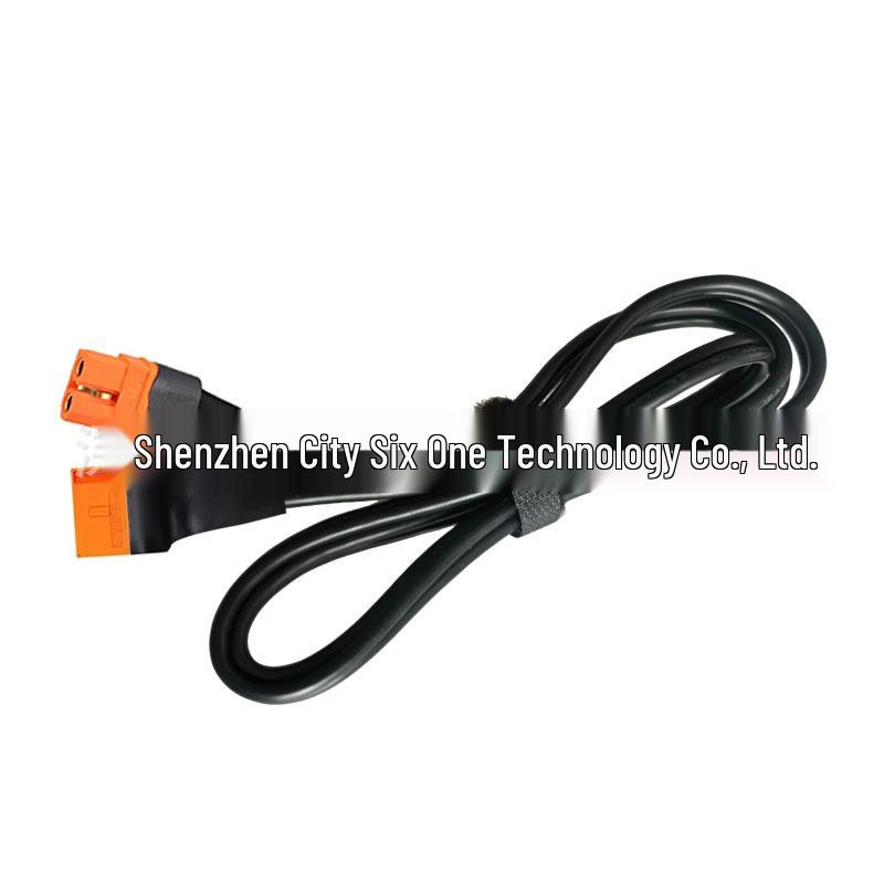 Удлинительный кабель XT60IF Папа и Мама, 12AWG, Двойные Черные Параллельные Провода для Подключения Мобильных Энергоблоков