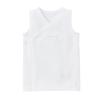 Miki House Детский однотонный боди без рукавов, сделано для мальчиков и майка, цвет, простой, 100% хлопок, Япония, для девочек, новорожденный, 50-60 см, белый, 40-2117-146