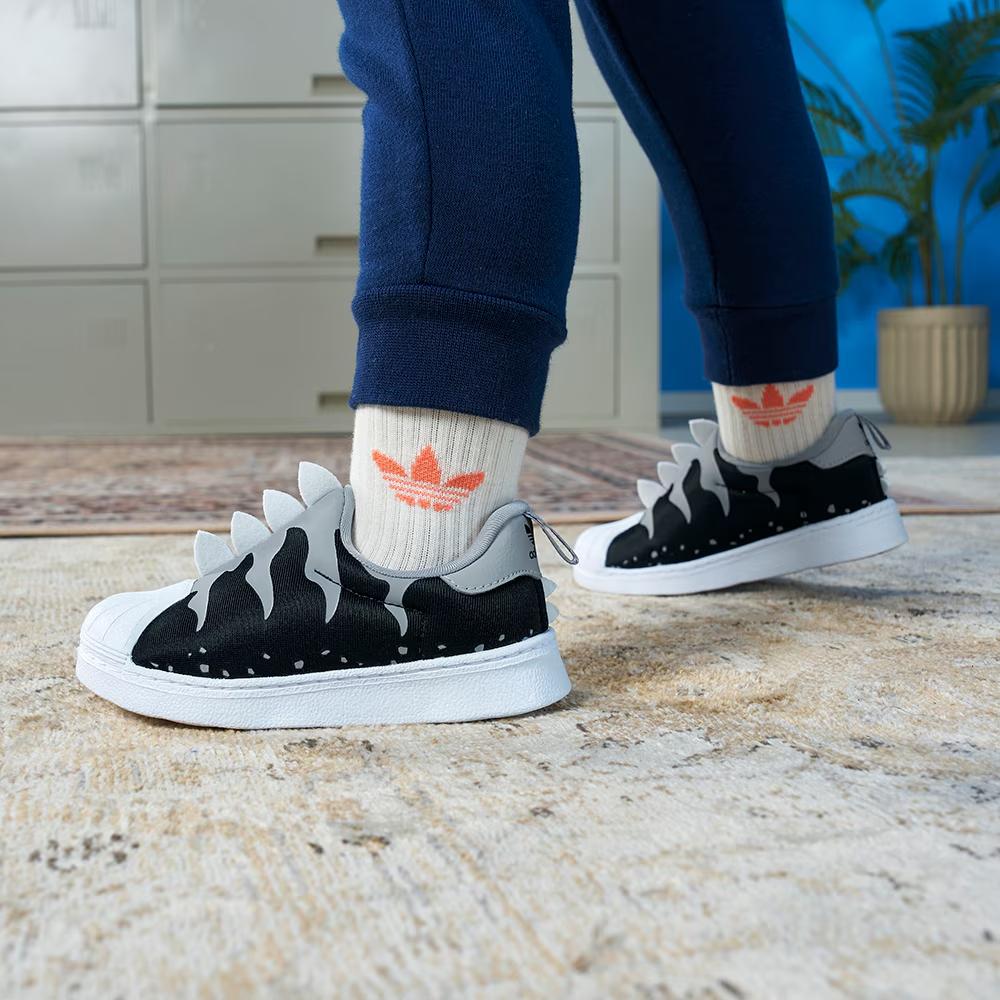 adidas Оригиналы SUPERSTAR 360 Устойчивые к истиранию Низкие кеды для малышей Младенцев и малышей GX3271
