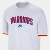 Nike Футболка Dri-Fit Nba Golden State Warriors Hardwood Classics с круглым вырезом, влагоотводящая, с коротким рукавом, мужская, белая FZ0141-100