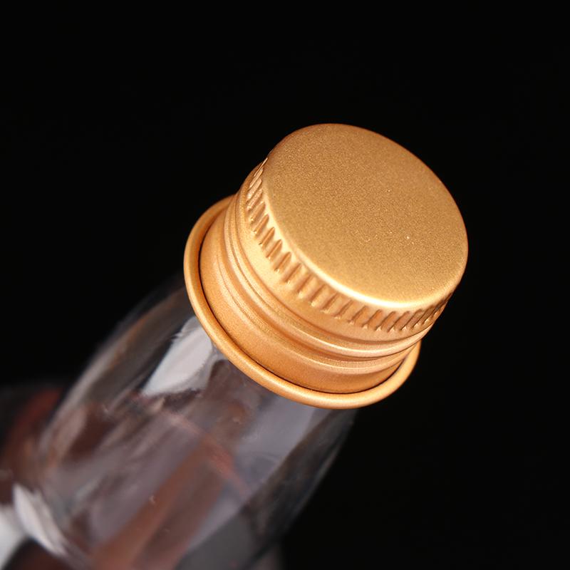 5 шт., 60 мл, набор мини-бутылок для спиртных напитков, пластиковые бутылки для спиртных напитков, серебряные/золотые колпачки, бутылки для алкоголя, контейнеры для молока, бутылка для вина