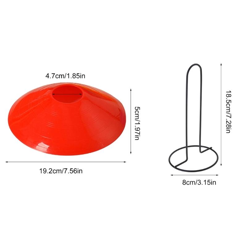 15Pcs Soccer Disc Cones Agility Soccer Cones for Sports Field Cones Marker