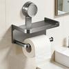 Double Layer Bathroom Paper Holder Suction Cup Toilet Paper Rack Tissue Holder  Bathroom