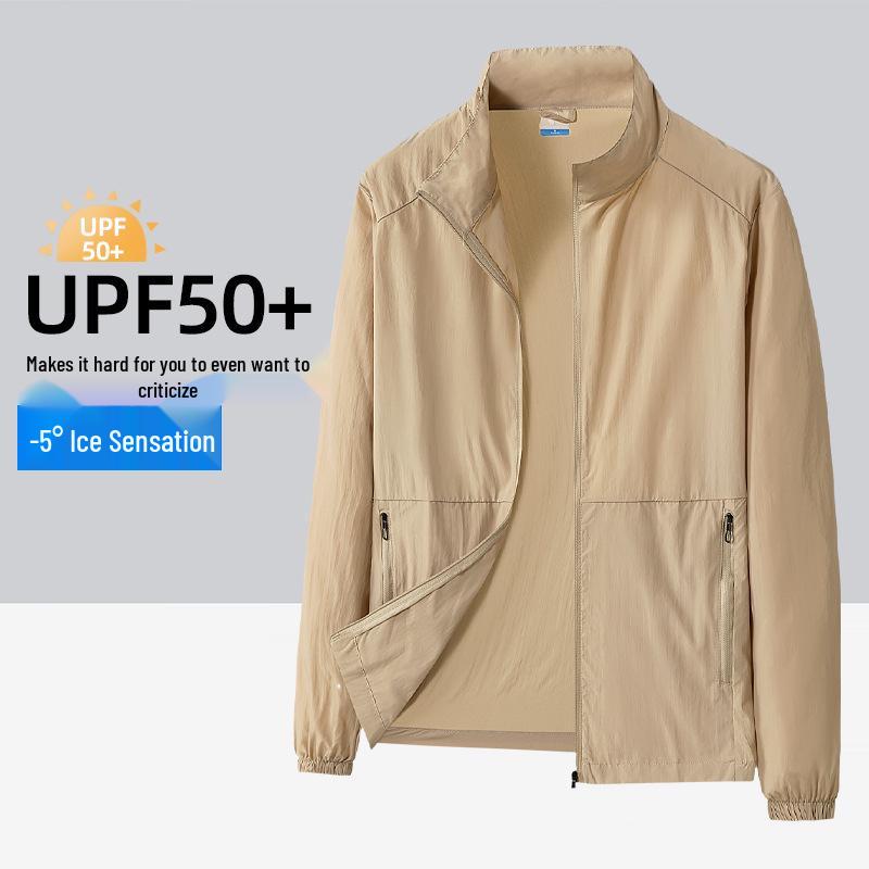 Дышащая летняя верхняя одежда с защитой от УФ-лучей UPF 50+ из ледяного шелка для женщин и мужчин