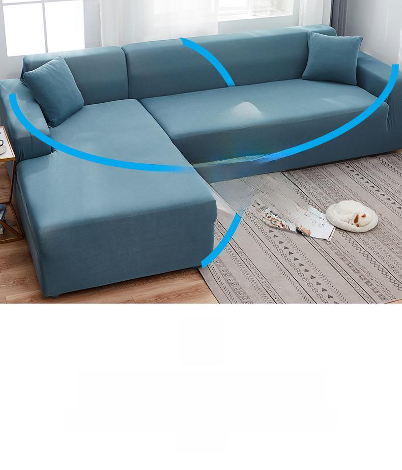 Nordic Chaise Longue Elastic Sofa Cover - Universal All-Season Cushion Cover Set