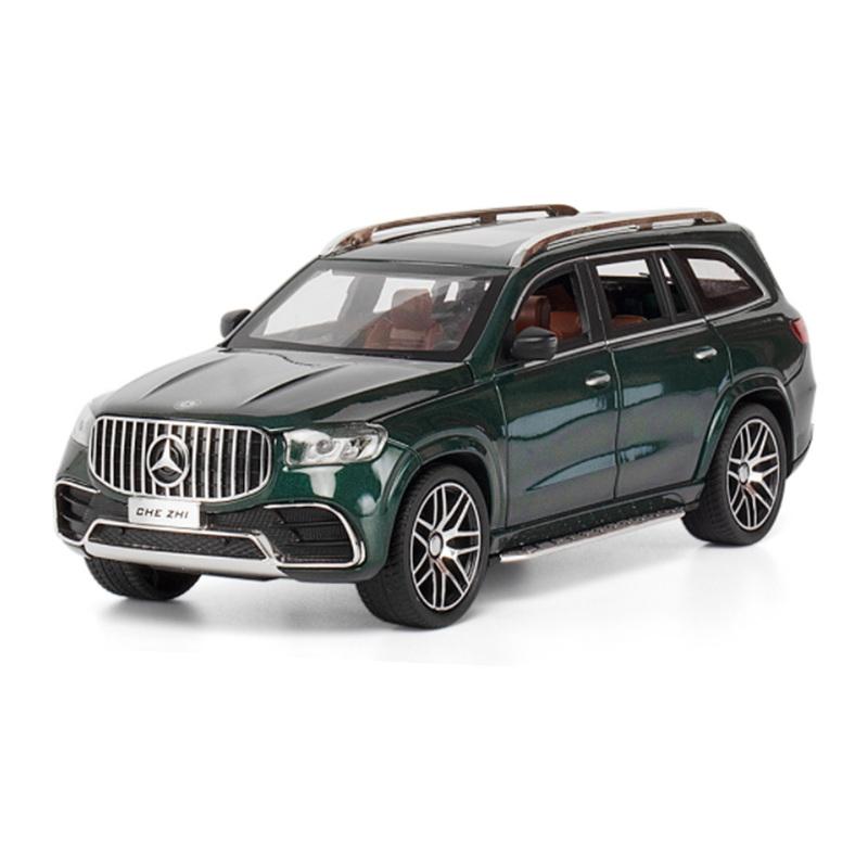 1/24 Benz Maybach GLS63 Alloy Luxy Car Model Diecast Metal Toy Car Model Collection Sound and Light High Simulation Children Gift