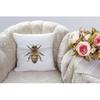 HGOD DESIGNS Bee Pillow Cover,Decorative Pillow Bees Watercolour Drawing Pillow Cases Cotton Linen Outdoor Indoor Square Cushion Covers for Home Sofa