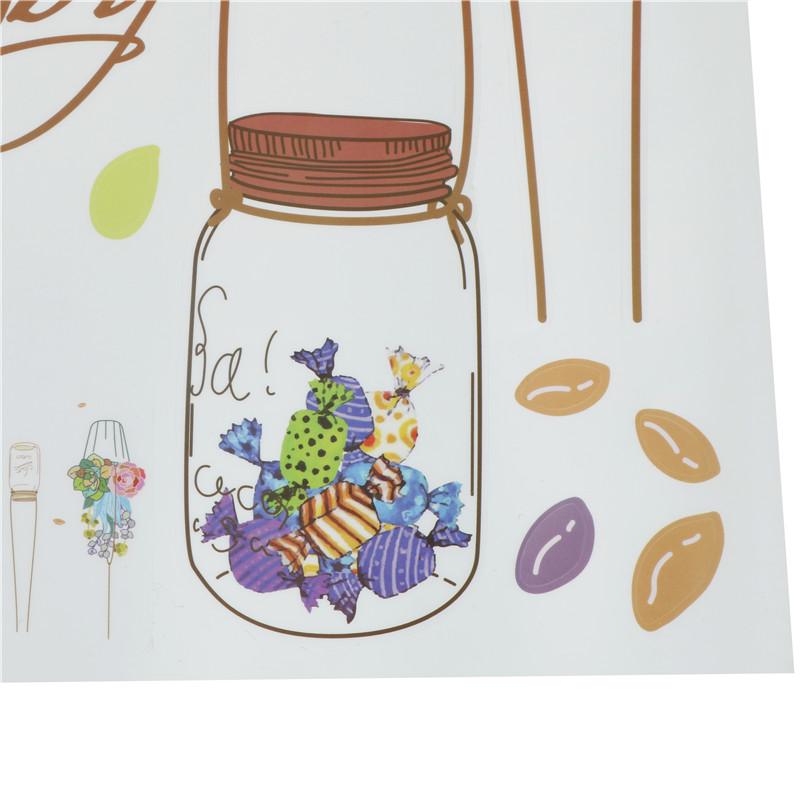 Креативные цветочные растения, хлорофитум, съемные наклейки на стену, декоративная наклейка