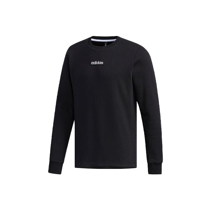 adidas Мужская флисовая толстовка с длинными рукавами Neo с манжетами, черная EI4701