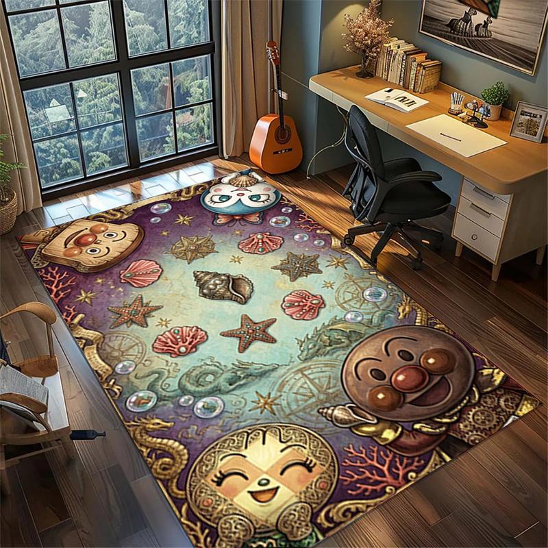 Bread Superman Bedroom Rug Large Area Non Slip Washable Floor Mat Gamer Room Home Decor Carpet