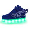 Autumn Children's Wing Light Shoes LED Luminous Shoes USB Charging Fluorescent Shoes Student Hip-hop Shoes