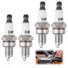 Свеча зажигания CMR6H 4 шт. Совместима с NGK 3365 Совместима со Stihl BR500 BR600 FS90 FS90R FS100 FS110 HL110 HT100 FC56 MS192