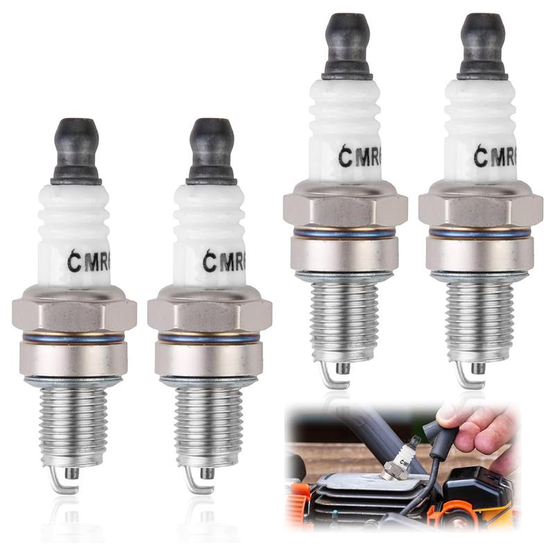 Свеча зажигания CMR6H 4 шт. Совместима с NGK 3365 Совместима со Stihl BR500 BR600 FS90 FS90R FS100 FS110 HL110 HT100 FC56 MS192