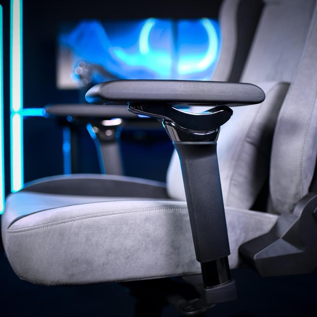 Подлокотник Arozzi Infinity, Черный Темный Хром, Вращение на 360°, Наклон и Регулируемый, AZ-INFINITY-BK (Официальный японский продукт)