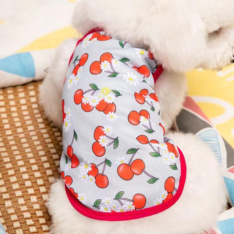 Летняя одежда для щенков для маленьких и средних собак, дышащий летний жилет без рукавов для домашних животных, костюм Тедди для чихуахуа