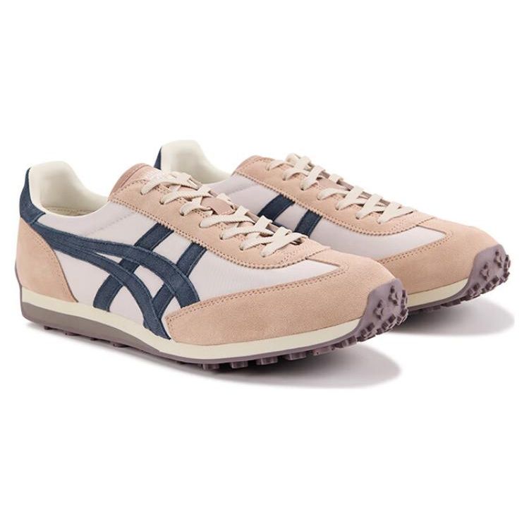 ONITSUKA TIGER Удобные ретро-кроссовки с низким верхом, нескользящая подошва, унисекс, розово-голубые, артикул 1183C263-251