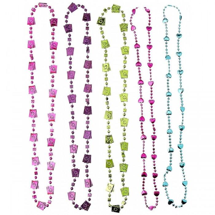 Amscan Колье для чаепития из бисера (Упаковка из 10 шт.)