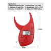 Red Body Measuring Tool Lcd Display Fat Analyzer Portable Fat Caliper Clip For Fitness Health Monitoring