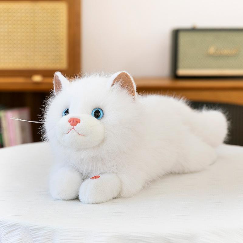 Милая плюшевая игрушка кошка рэгдолл, детская успокаивающая, кукла кошка, милый питомец, украшение для дома, подарок на день рождения