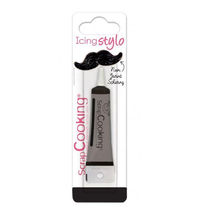 Moule-découpoir Renne + Stylo de glaçage noir
