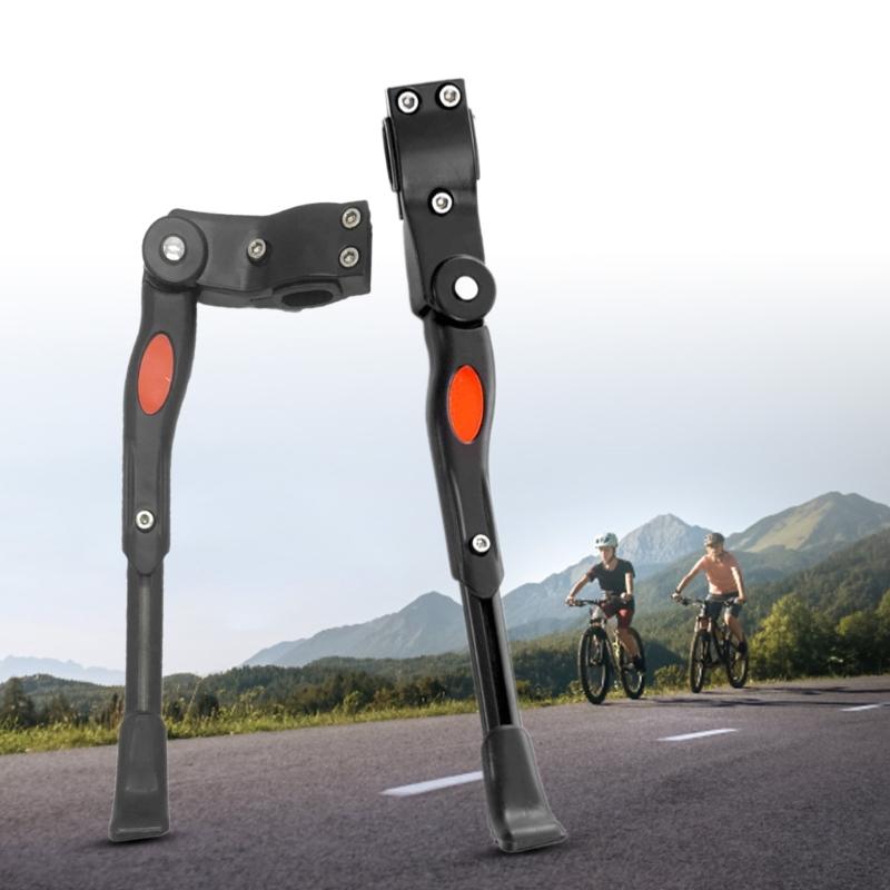 Aluminium Alloy Rear Mount Bike Kickstand Adjustable Bicycles Kickstand Parking Stand Foot Brace Easy to Install