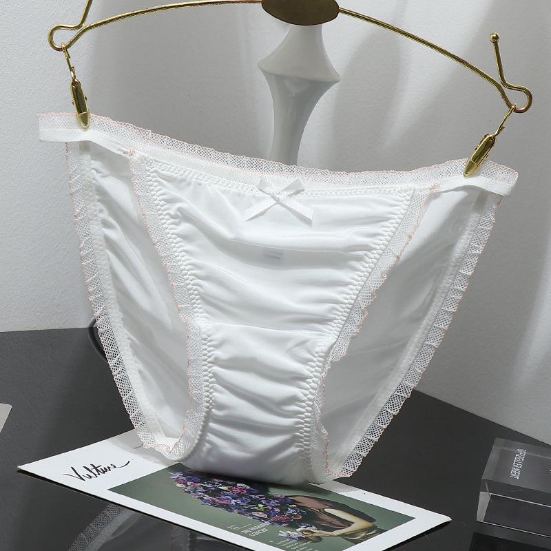 European & American Milk Silk Plus Size Women's Low-Waist High-Cut Panties