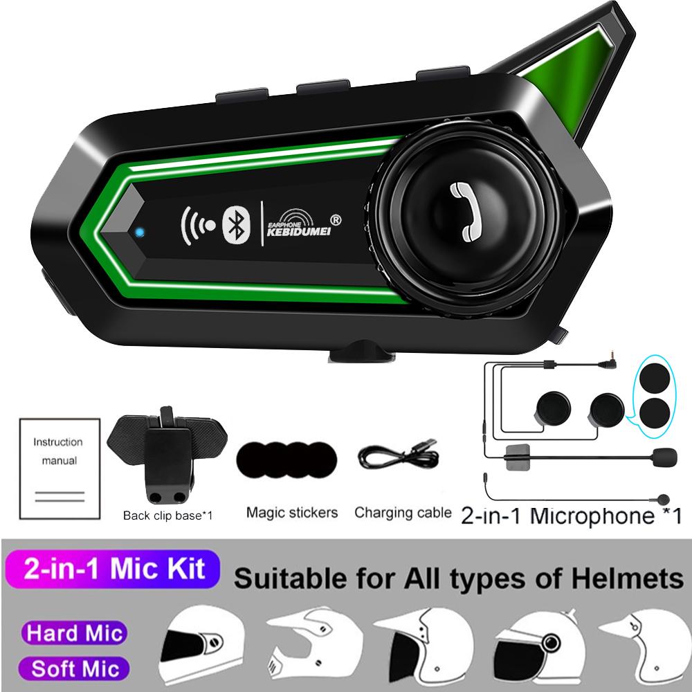 BT31 Мотоциклетный шлем Гарнитура Bluetooth Interphone Водонепроницаемые беспроводные наушники с микрофоном Автоматический ответ на звонки Handsfree