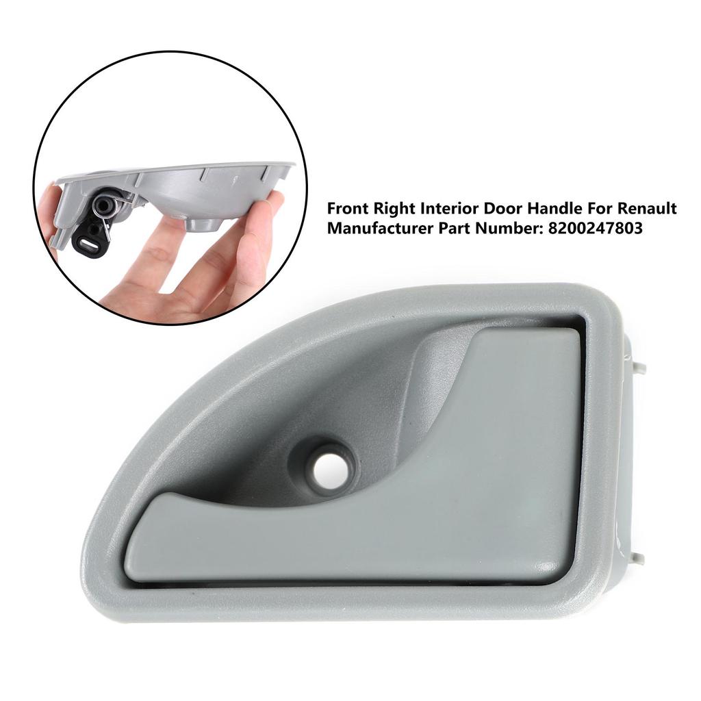 Внутренняя дверная ручка серая передняя левая/правая для Renault Kangoo Twingo I