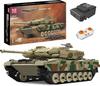 Mould King 20020 MOC Танк Leopard 2 Конструкторы Военная Модель Транспортного Средства Коллекционные Модели Конструкторы для Рождественских Подарков на День Рождения для
