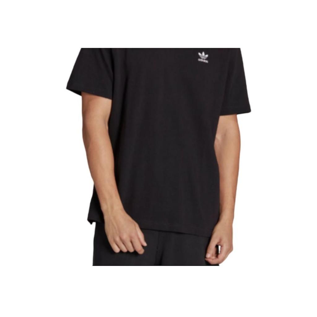 Adidas Оригинальная футболка Adicolor Classics Trefoil Boxy с логотипом и круглым вырезом, мужские топы, черные IA4839