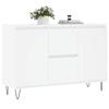 VidaXL Buffet, Sideboard with Legs, Storage Cabinet, Living Room Organizer, Interior, White Wood 827204