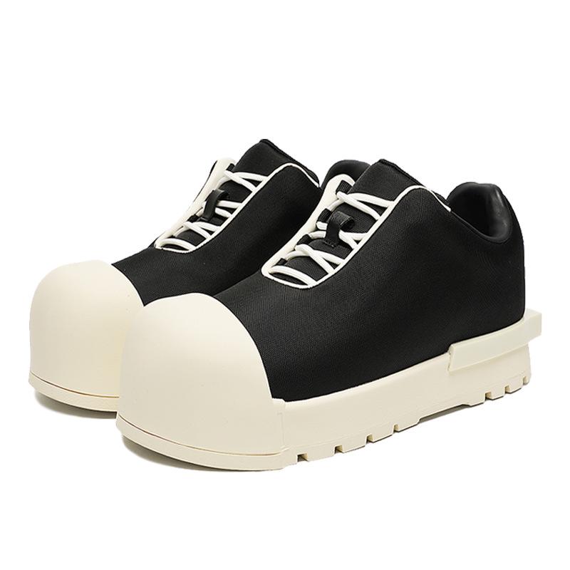 Мужские спортивные повседневные туфли Mickey Big Head с толстой подошвой и увеличенным размером — тренд 2024 года, универсальные, с круглым носком