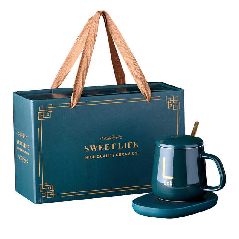 Теплая чашка, термостатическая чашка 55 градусов, кофейная кружка, набор чашек с подогревом, бесплатная керамическая чашка для воды