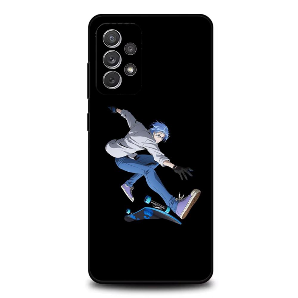1 шт. Аниме SK8 The Infinity Чехол для телефона Samsung S25,S24,S21,S22,S23,S30,Ultra,S20,Plus,Fe,Lite,Note,10,9,5G Черный Чехол