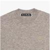 Acne Studios Face Logo Patch Unisex Knit C60101 Greige Melange  Drn 