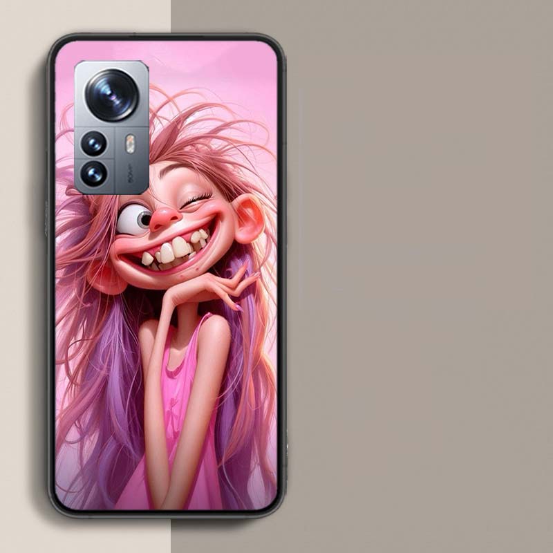 Необычные черты лица Чехол для телефона Для Redmi Note 13 Pro Plus 14 Pro+ 12S 12 11S 11T 11E 11 10S 10 9S 9 Xiaomi Capa TPU