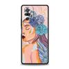 Чехол для телефона TPU для Xiaomi Redmi Note 10 11 9 8 Pro 9S 7 8T 9T 9A 8A 9C K50 K40 игровой чехол Paris Art синяя бабочка девушка цветок