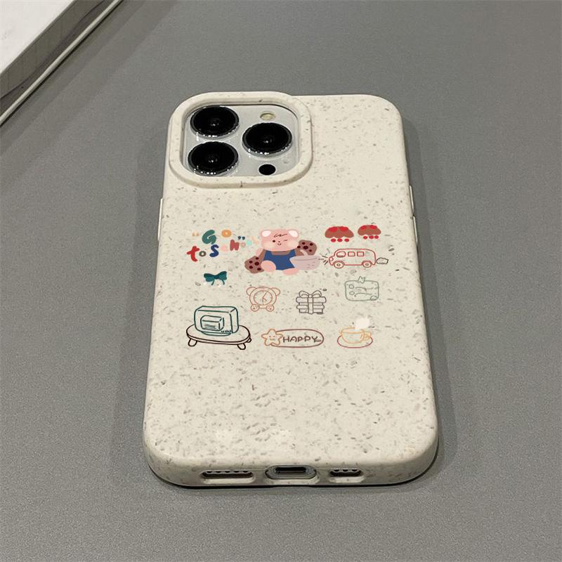 Mobile Phone Cases for iPhone 11 13 XR 15 Pro Max 12 14 Pro Max Case iPhone 16 7 Plus 8 Plus XS Max Degradable and Environmentally Friendly