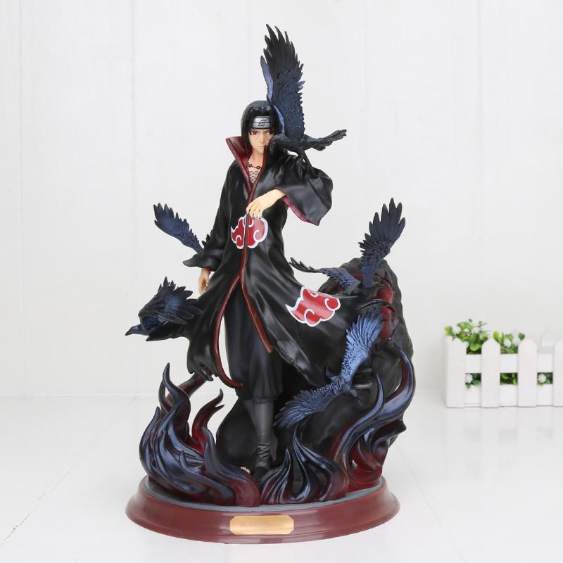 Anime Figure Naruto Shippuden Uchiha Itachi GK Uchiha Itachi With Crow Collectible Model