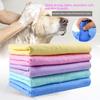 Quick Dry Pet Bath Towel Ultra Absorbent PVA Microfiber Towel for Dogs Cats Fast Water Removal for Home Grooming